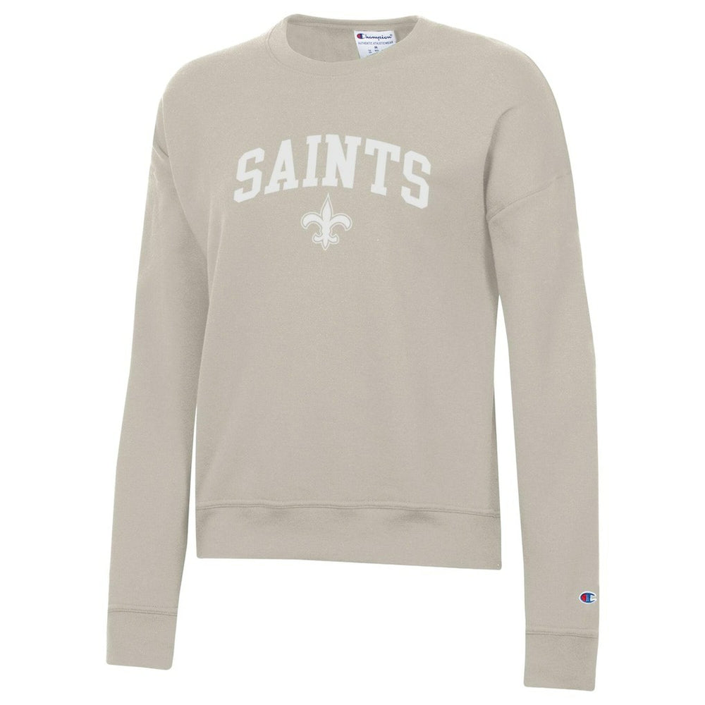 New Orleans Saints Champion Women's Powerblend Cocoa Butter Fleece Sweatshirt - Light Brown discount