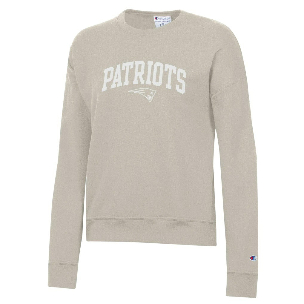 New England Patriots Champion Women's Powerblend Cocoa Butter Fleece Sweatshirt - Light Brown for sale