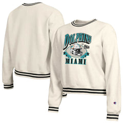 Miami Dolphins Champion Women's Reverse Weave Fleece Sweatshirt - Cream for sale