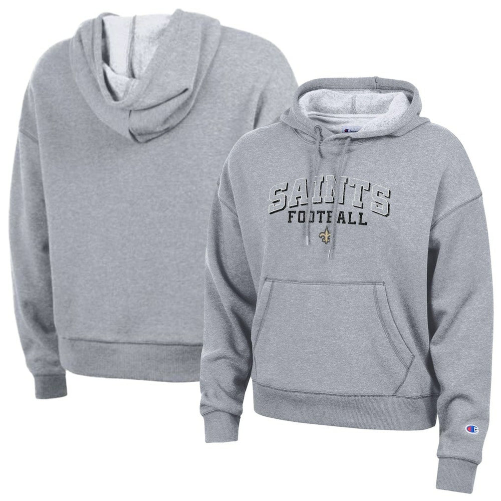 New Orleans Saints Champion Women's Triumph Tri-Blend Hoodie - Gray online