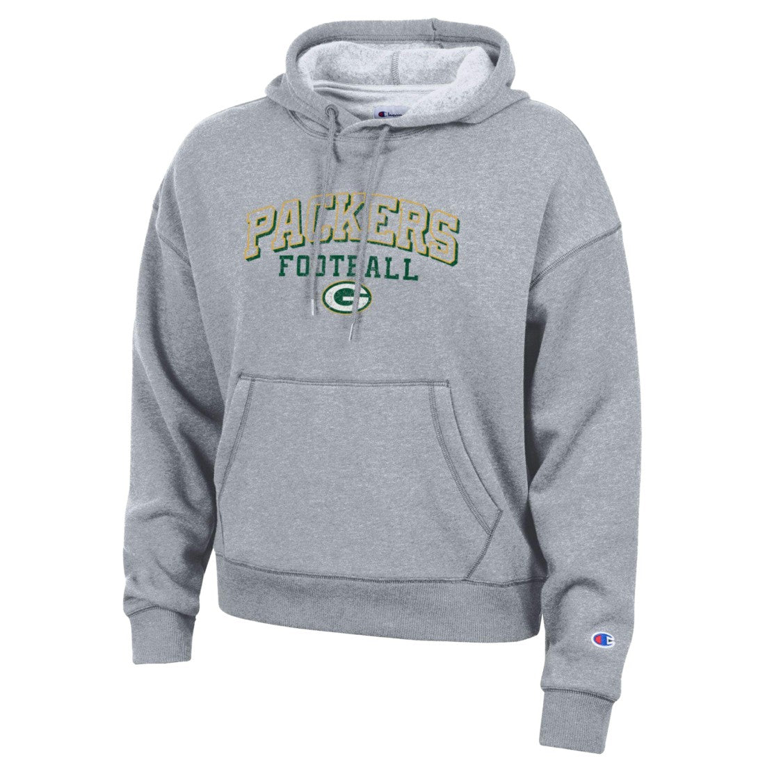 Green Bay Packers Champion Women's Triumph Tri-Blend Hoodie - Gray on sale