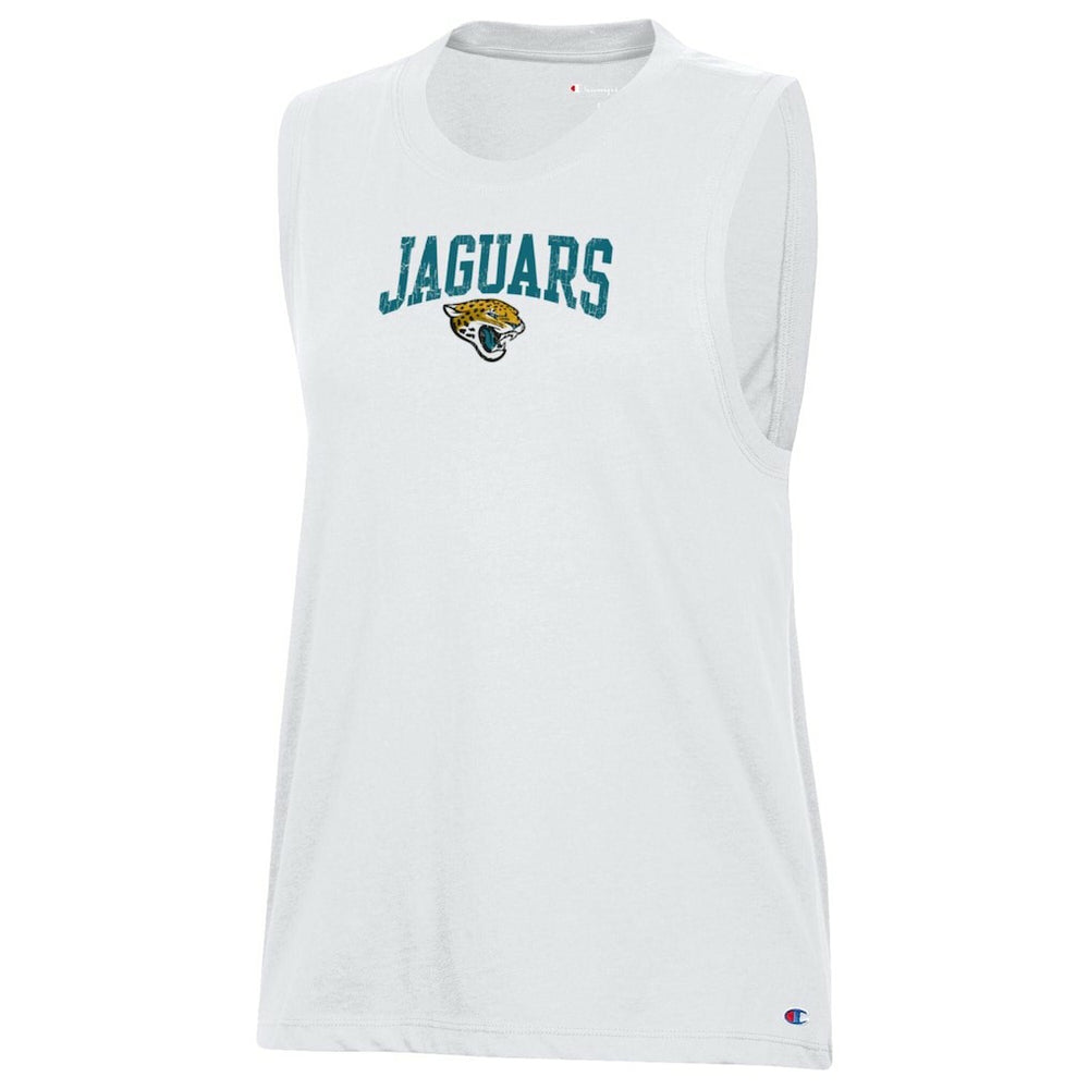Jacksonville Jaguars Champion Women's Muscle Tank Top - White on sale