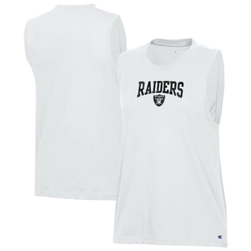 Las Vegas Raiders Champion Women's Muscle Tank Top - White online