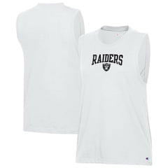 Las Vegas Raiders Champion Women's Muscle Tank Top - White online
