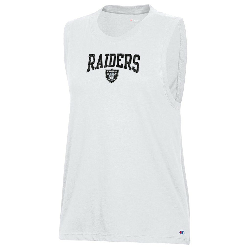 Las Vegas Raiders Champion Women's Muscle Tank Top - White online