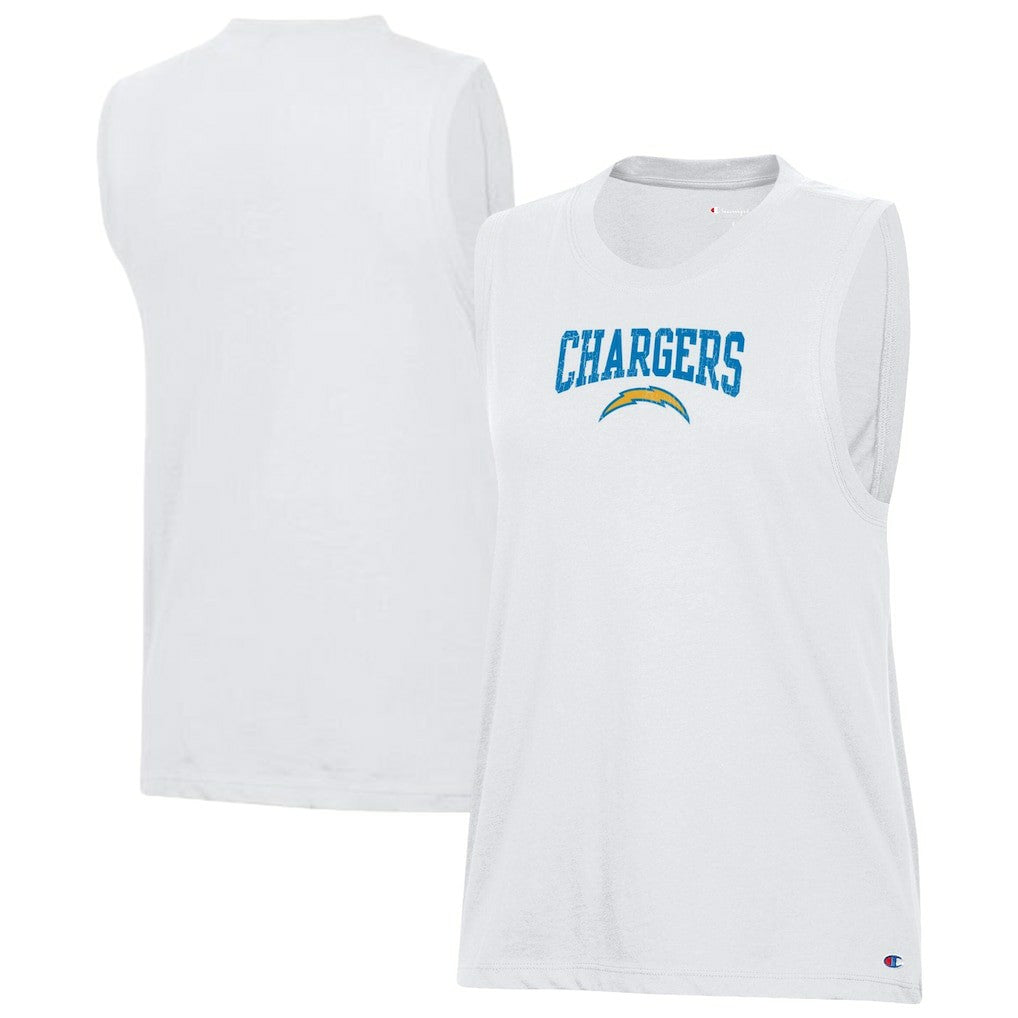 Los Angeles Chargers Champion Women's Muscle Tank Top - White online