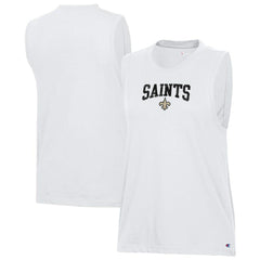 New Orleans Saints Champion Women's Muscle Tank Top - White sale