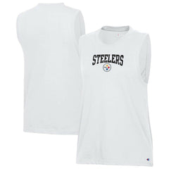 Pittsburgh Steelers Champion Women's Muscle Tank Top - White cheap