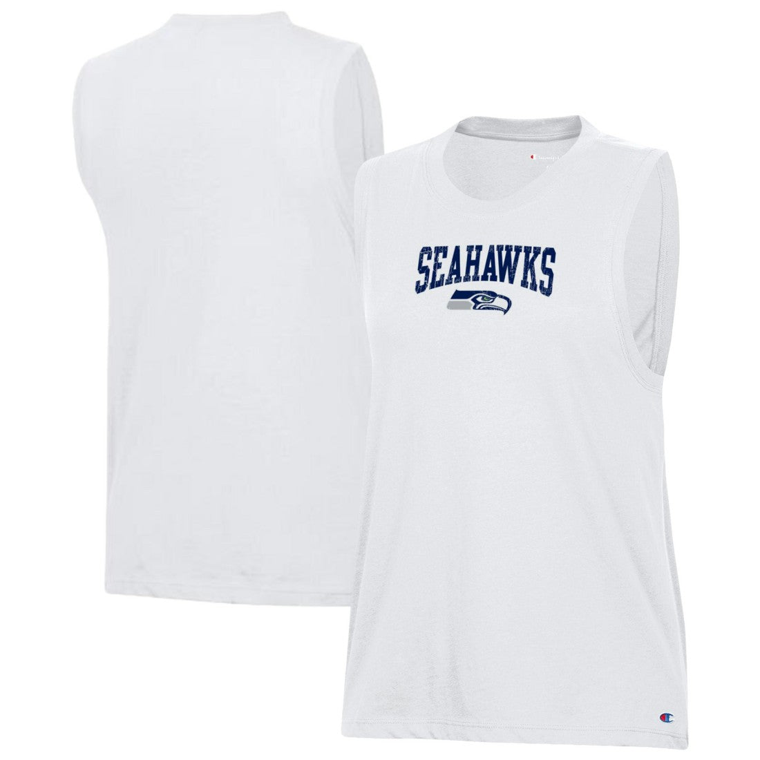 Seattle Seahawks Champion Women's Muscle Tank Top - White cheap