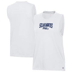 Seattle Seahawks Champion Women's Muscle Tank Top - White cheap