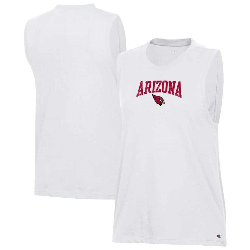 Arizona Cardinals Champion Women's Muscle Tank Top - White discount