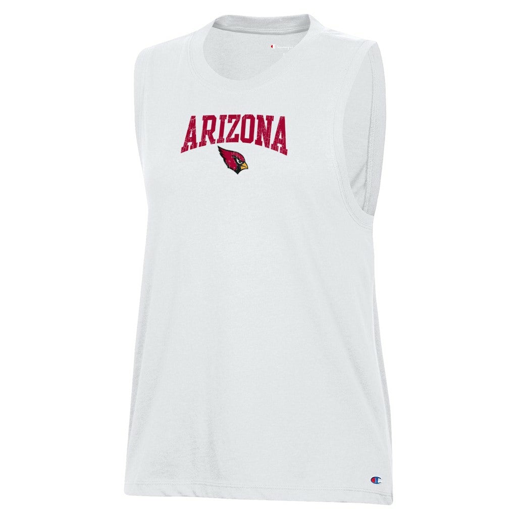 Arizona Cardinals Champion Women's Muscle Tank Top - White discount
