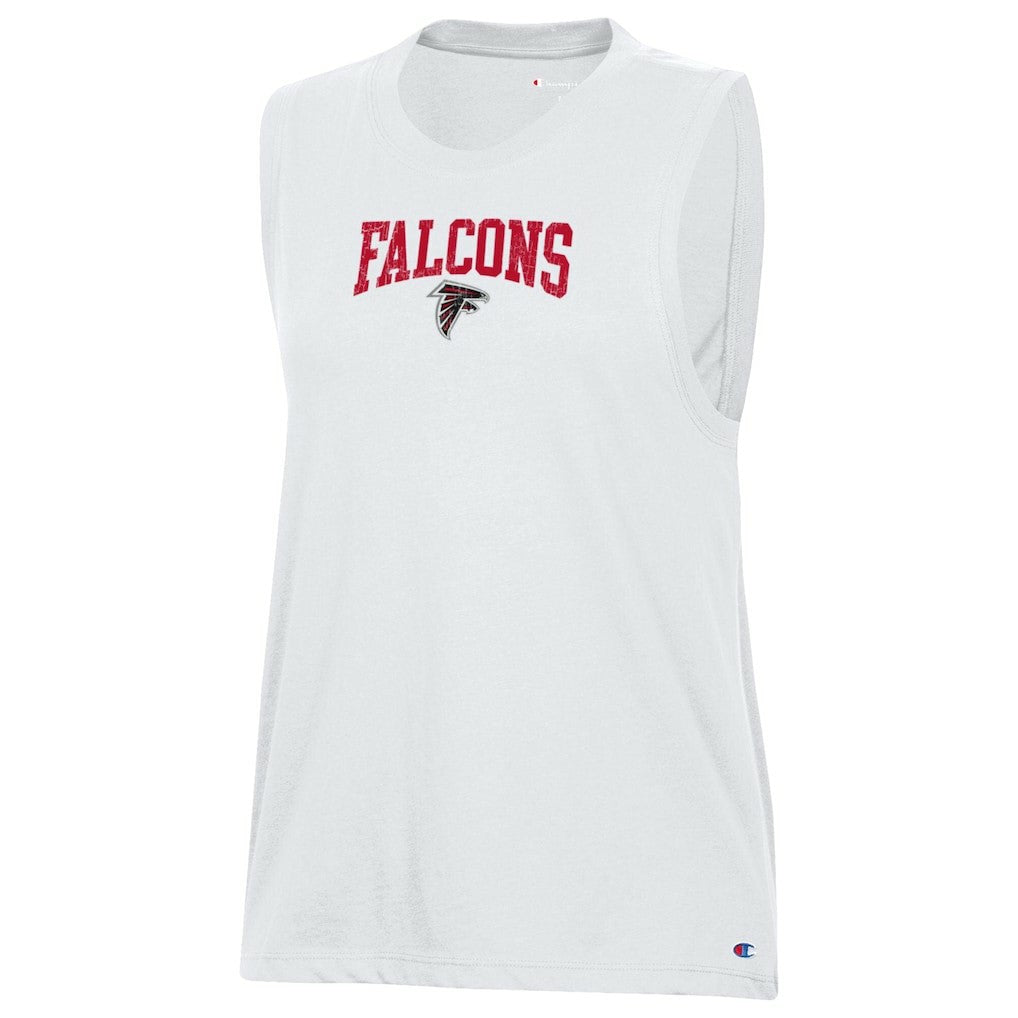 Atlanta Falcons Champion Women's Muscle Tank Top - White on sale