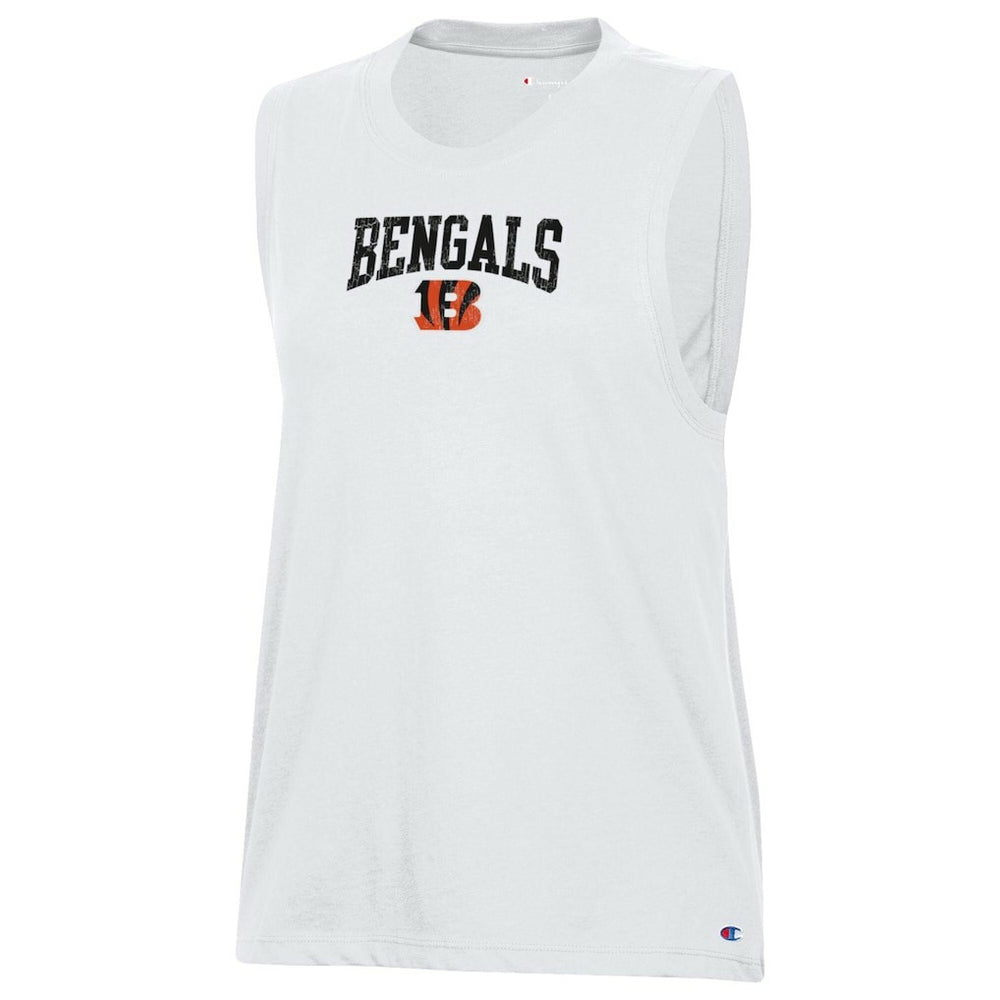 Cincinnati Bengals Champion Women's Muscle Tank Top - White sale