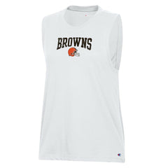 Cleveland Browns Champion Women's Muscle Tank Top - White sale