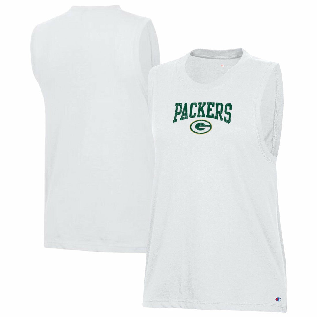 Green Bay Packers Champion Women's Muscle Tank Top - White cheap