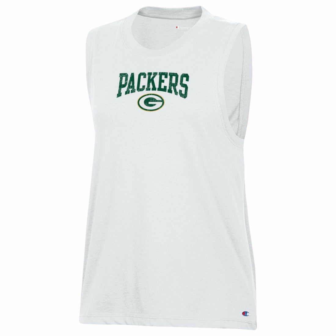 Green Bay Packers Champion Women's Muscle Tank Top - White cheap