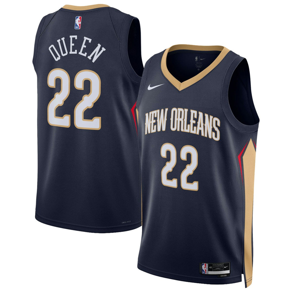 Derik Queen New Orleans Pelicans Unisex Swingman Jersey - Icon Edition - Navy for sale