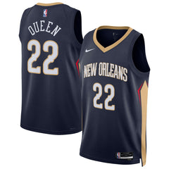 Derik Queen New Orleans Pelicans Unisex Swingman Jersey - Icon Edition - Navy for sale