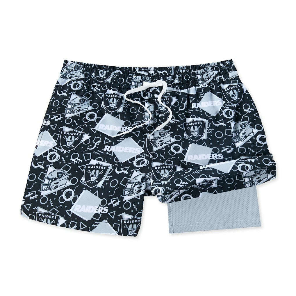 Las Vegas Raiders Chubbies Game Day Fit Classic Lined Swim Trunks - Black discount