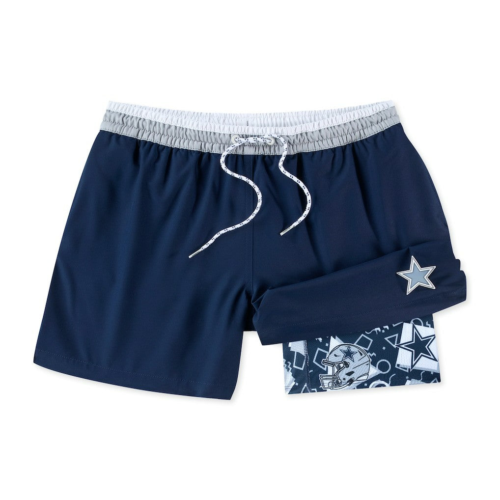 Dallas Cowboys Chubbies The Secret Lined Swim Trunks - Navy on sale