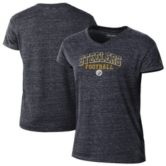 Pittsburgh Steelers Champion Women's Triumph Tri-Blend V-Neck T-Shirt - Black online