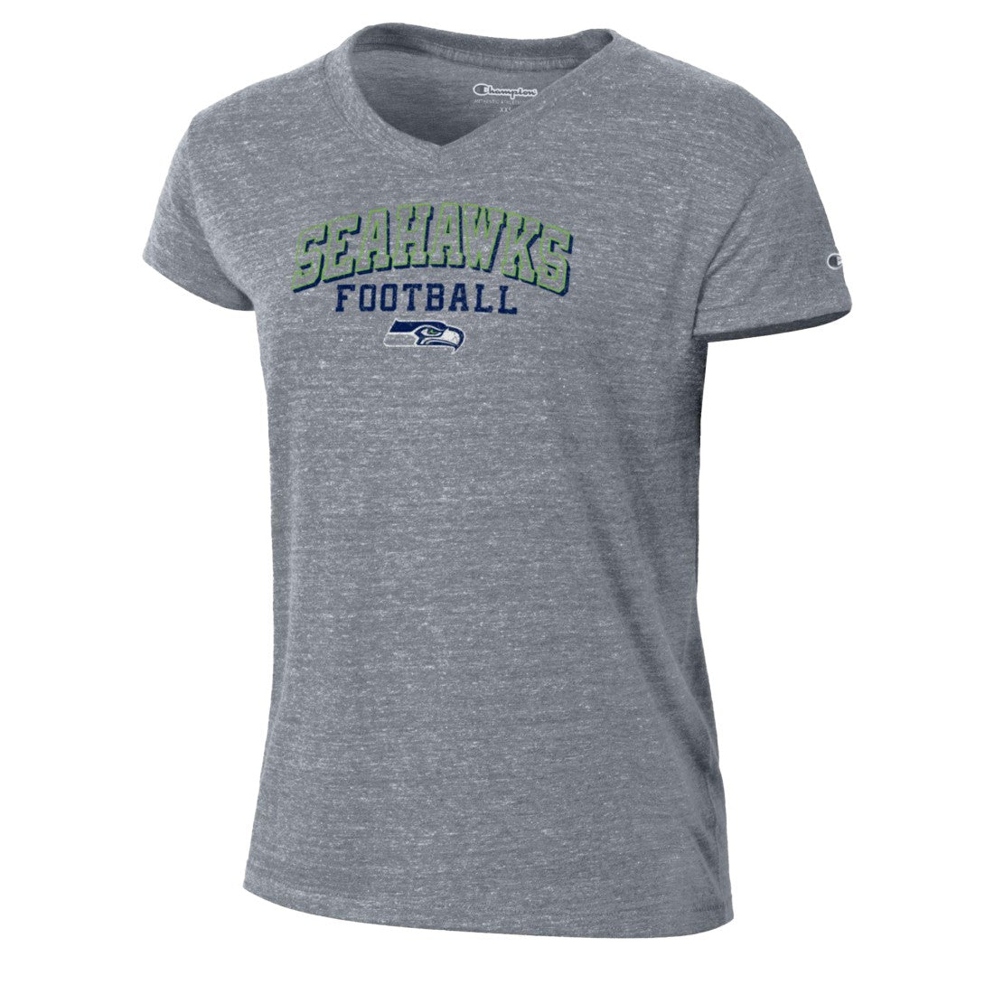 Seattle Seahawks Champion Women's Triumph Tri-Blend V-Neck T-Shirt - Gray on sale