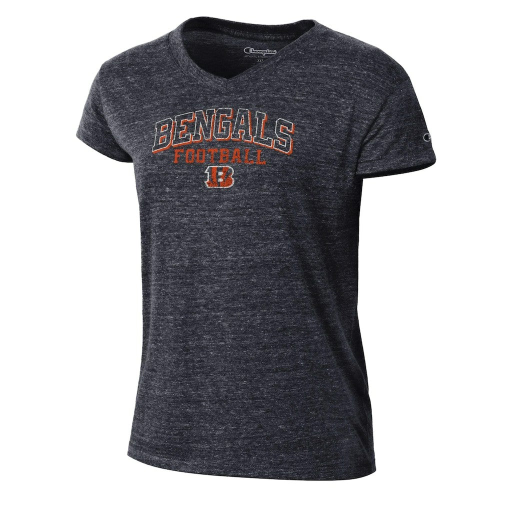 Cincinnati Bengals Champion Women's Triumph Tri-Blend V-Neck T-Shirt - Black online
