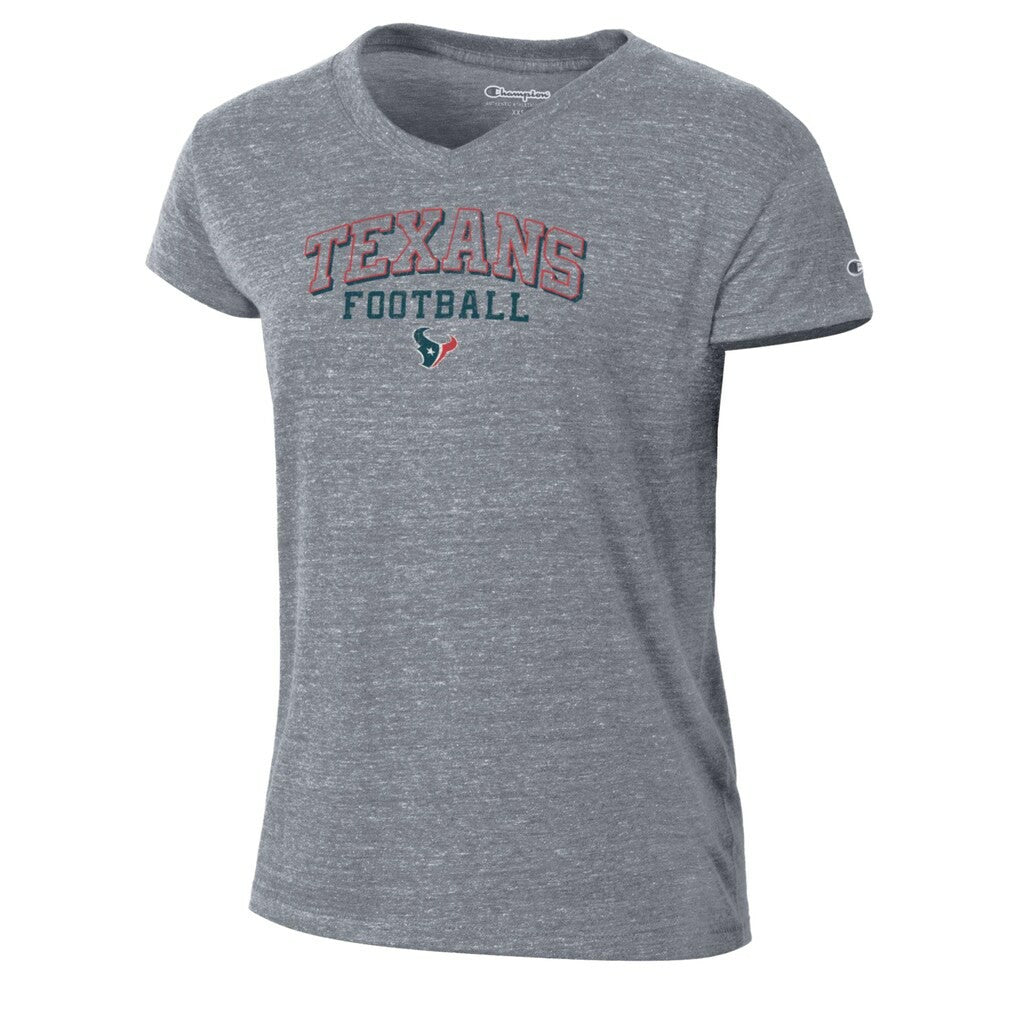 Houston Texans Champion Women's Triumph Tri-Blend V-Neck T-Shirt - Heather Gray on sale