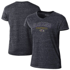 Baltimore Ravens Champion Women's Triumph Tri-Blend V-Neck T-Shirt - Black on sale