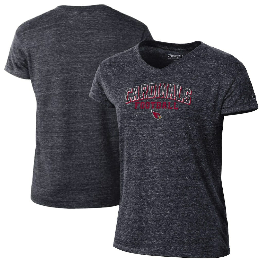 Arizona Cardinals Champion Women's Triumph Tri-Blend V-Neck T-Shirt - Black for sale