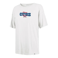 Chicago Cubs Women's Bow & Banner Sadie T-Shirt Sand