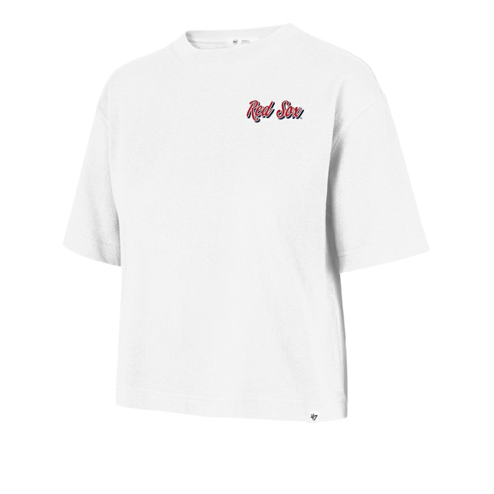 Boston Red Sox Women's Collage Script Reed City T-Shirt White