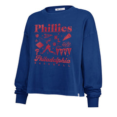 Philadelphia Phillies Women's Team Collage Sydney Long Sleeve T-Shirt Royal