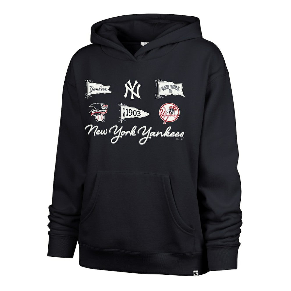 New York Yankees Women's Bow & Banners Naomi Hoodie Navy