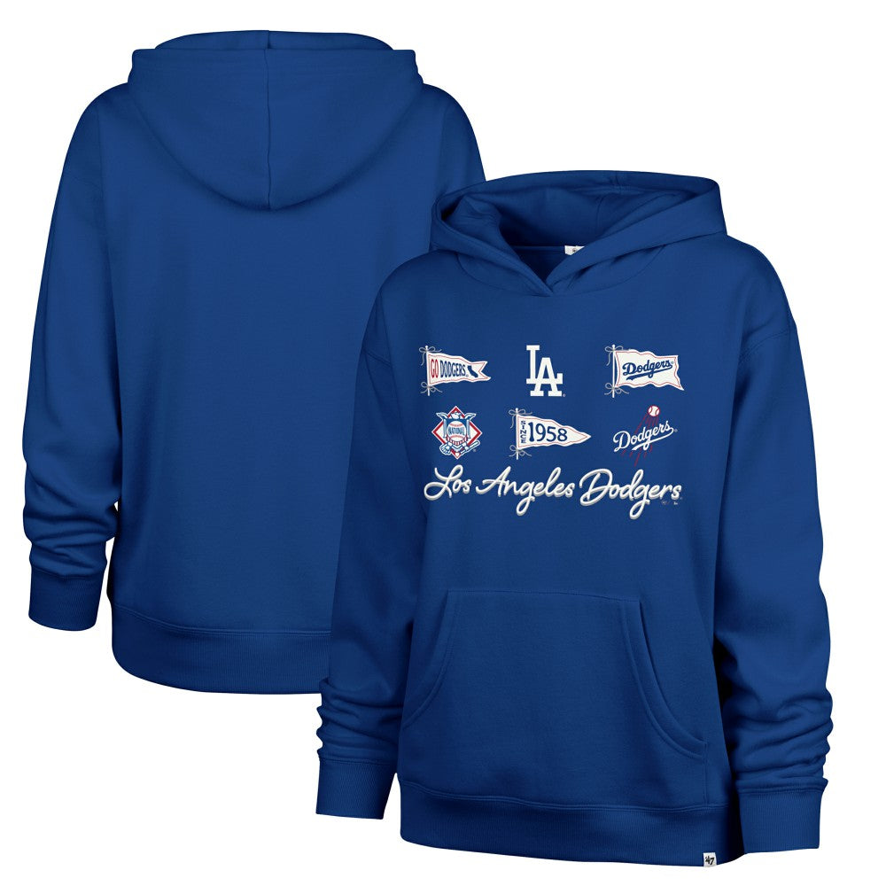 Los Angeles Dodgers Women's Bow & Banners Naomi Hoodie Royal