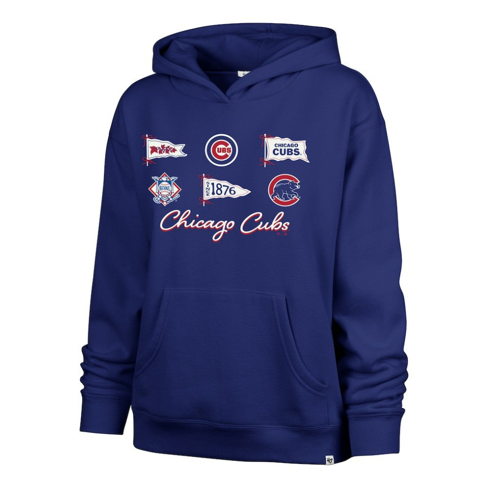 Chicago Cubs Women's Bow & Banners Naomi Hoodie Royal