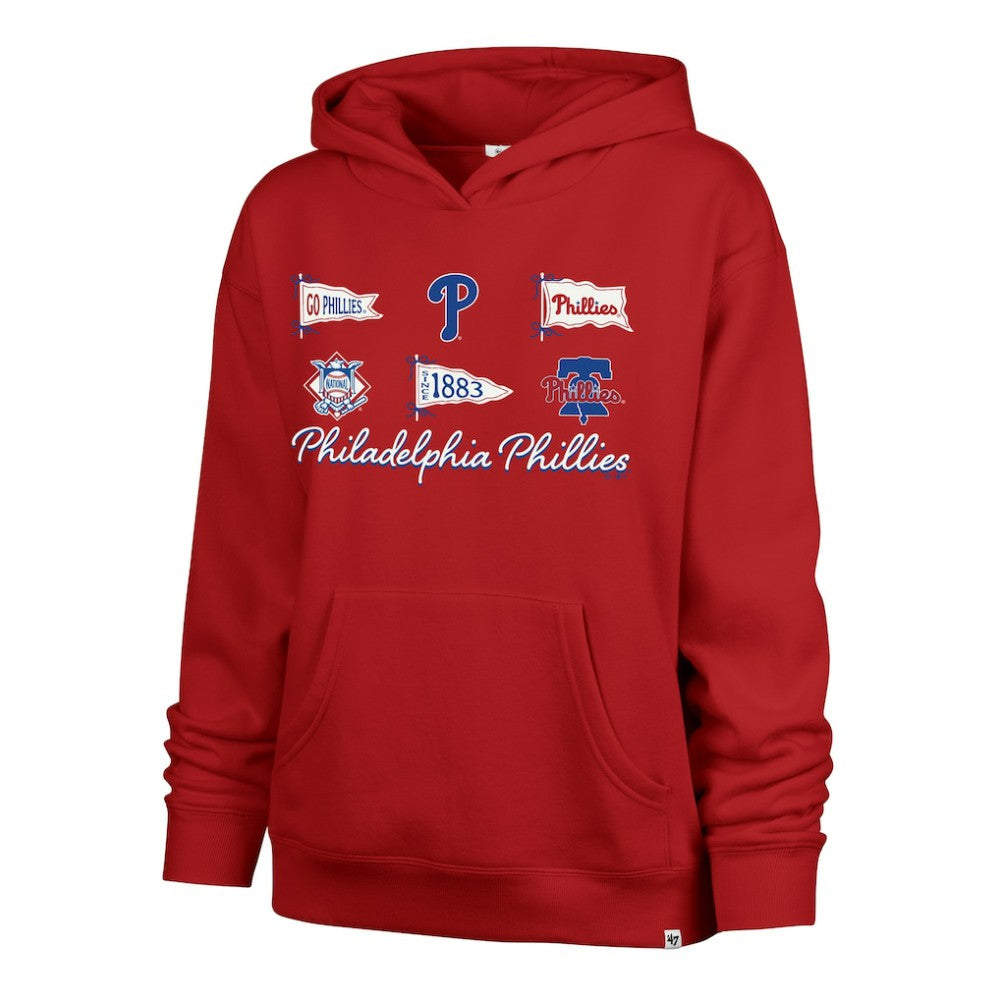 Philadelphia Phillies Women's Bow & Banners Naomi Hoodie Red