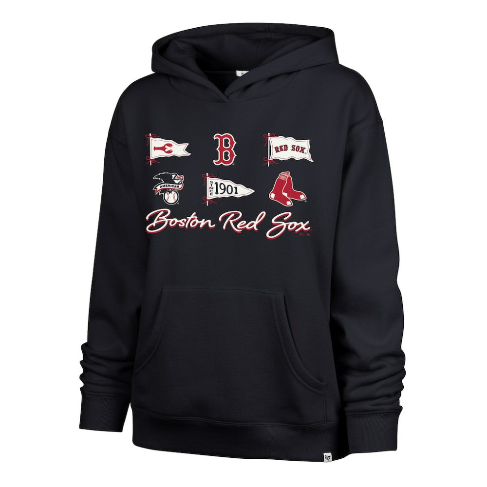 Boston Red Sox Women's Bow & Banners Naomi Hoodie Navy