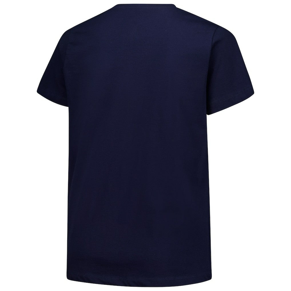 Chicago Bears Women's Plus Size Arch Over Logo V-Neck T-Shirt - Navy outlet
