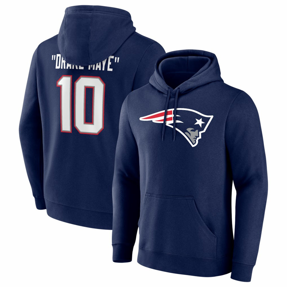Drake Maye New England Patriots Nickname Hoodie - Navy online