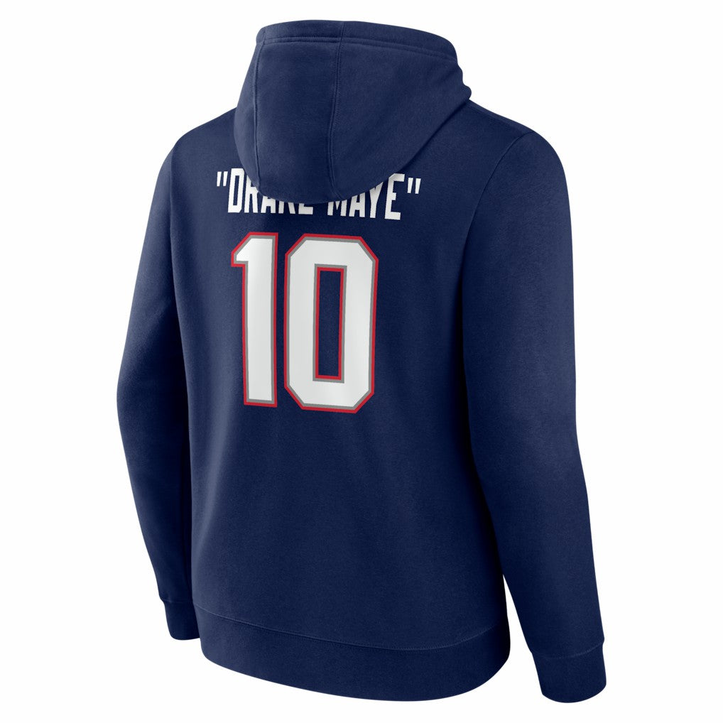 Drake Maye New England Patriots Nickname Hoodie - Navy online