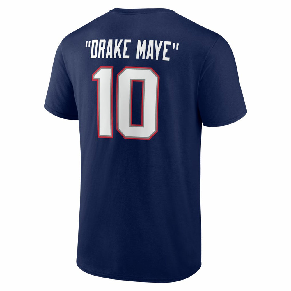 Drake Maye New England Patriots Nickname T-Shirt - Navy on sale