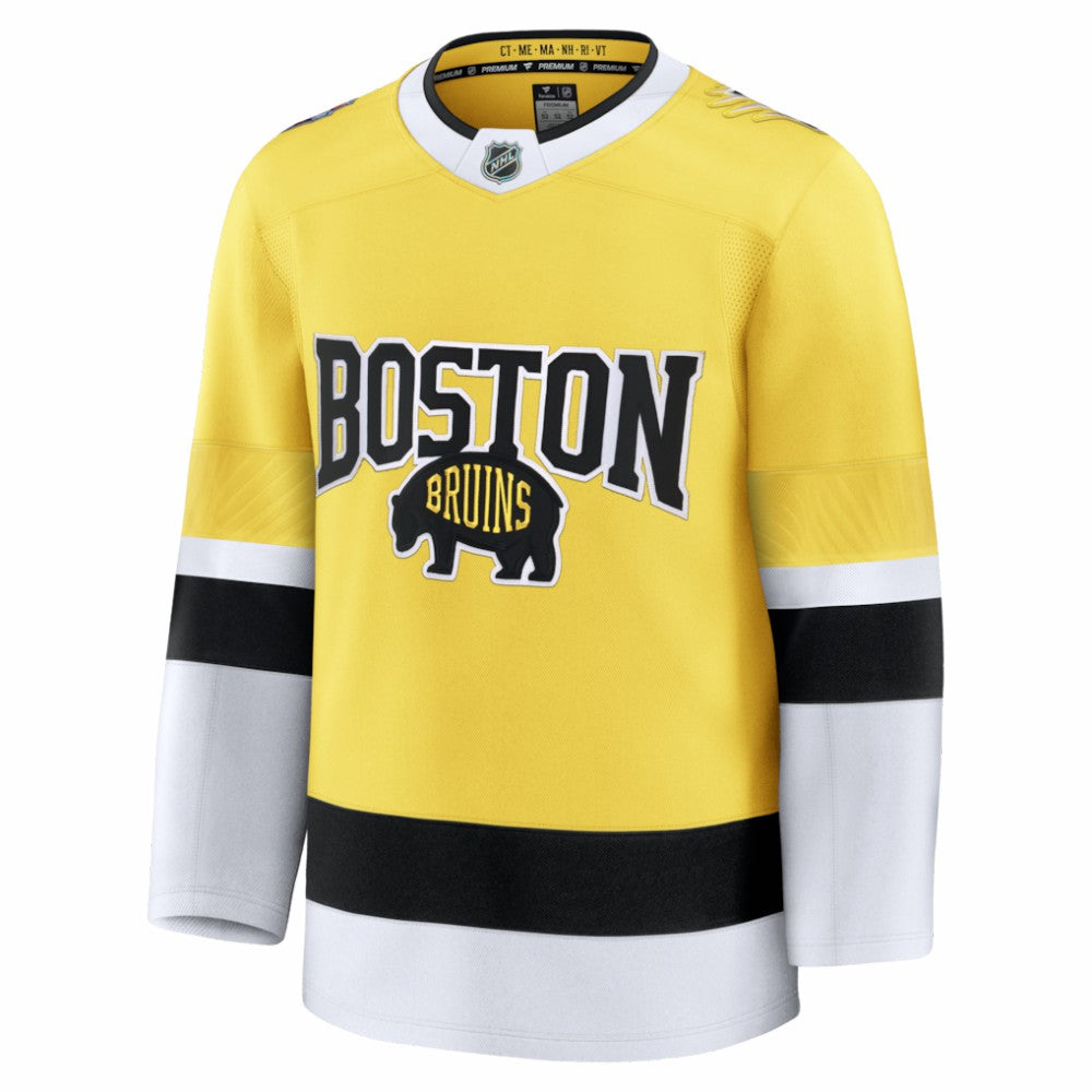 Boston Bruins Fanatics 2026 NHL Stadium Series Premium Custom Jersey - Gold Jerseys