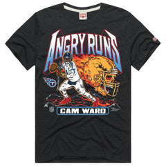 Cameron Ward Tennessee Titans Homage Unisex Angry Runs Player Graphic Tri-Blend T-Shirt - Charcoal cheap