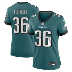 Brian Westbrook Philadelphia Eagles Women's Team Retired Game Jersey - Midnight Green cheap