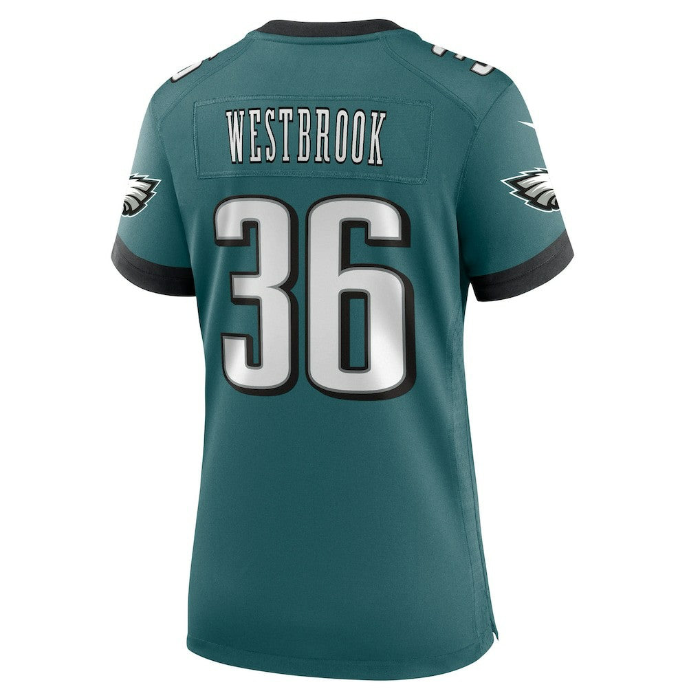 Brian Westbrook Philadelphia Eagles Women's Team Retired Game Jersey - Midnight Green cheap