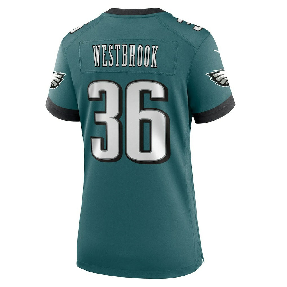 Brian Westbrook Philadelphia Eagles Women's Team Retired Game Jersey - Midnight Green cheap