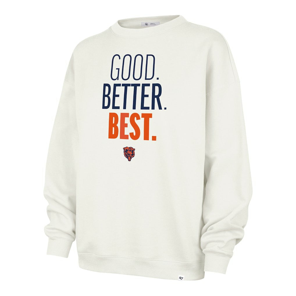 Chicago Bears '47 Women's Good. Better. Best. Imprint Oversized Sweatshirt - Cream sale