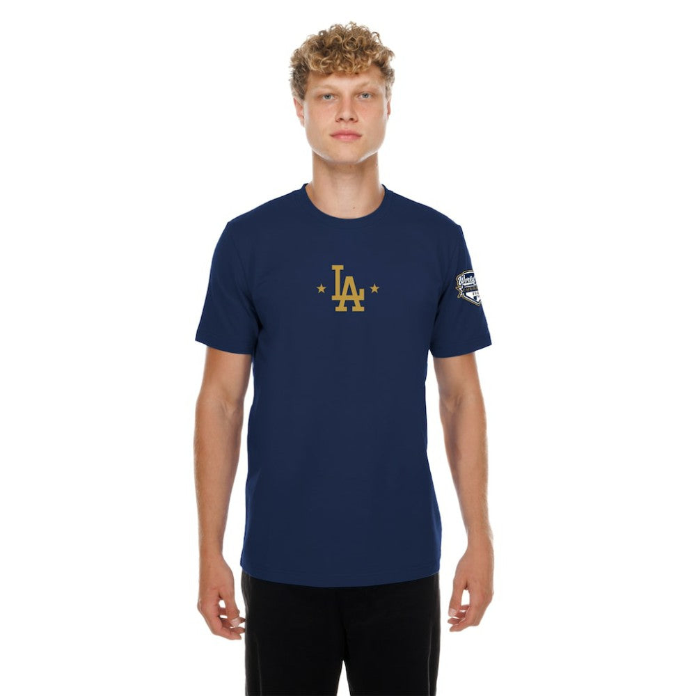 Los Angeles Dodgers 2026 Gold Collection Logo & Patch T-Shirt Navy